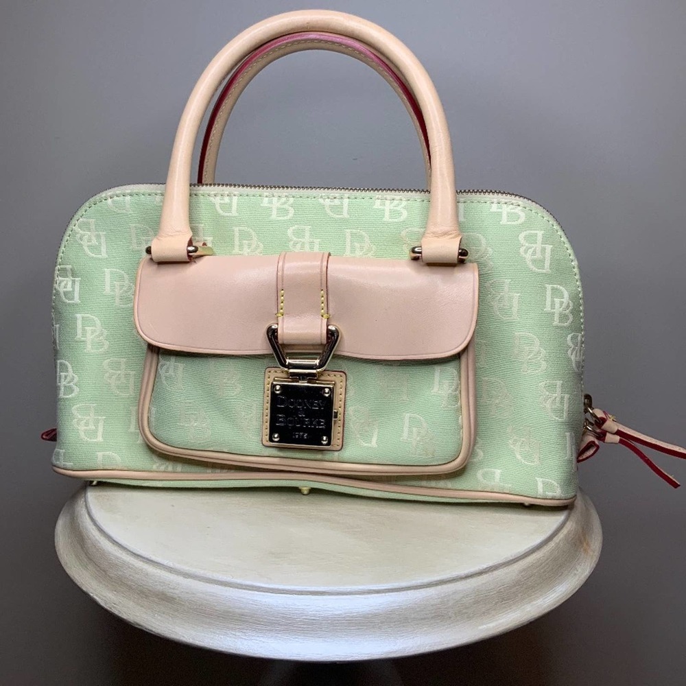 Vintage Dooney & Bourke Green Clutch Bag